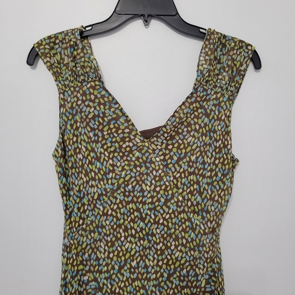 Talbots Vintage Pure Silk Midi/Maxi Dress Size 8 Fairycore Flowy Lightweight Y2K - Picture 3 of 13